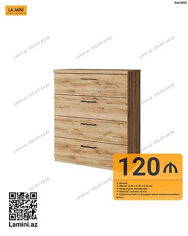 kamod: Komod – LA MINI - Model kodu: 6053 - Ölçülər: D 40 × H 90 × E 90 sm - — 1