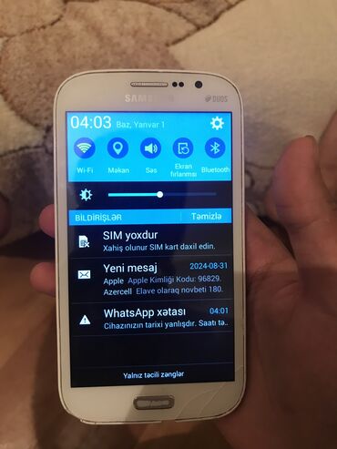 telefon a12: Samsung Galaxy Y Duos, 8 GB, rəng - Ağ