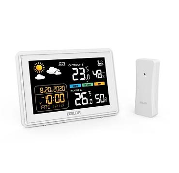 140 ekran: Meteoroloji rəqəmsal hava stansiyası Model: BALDR BO-360 Rəngli LCD — 2