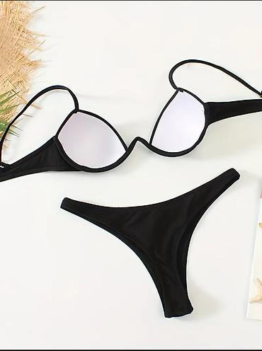caprice baletanke: Ženski bikini komplet – boja: crna, veličina: L, NOVO - Dvodelni — 4