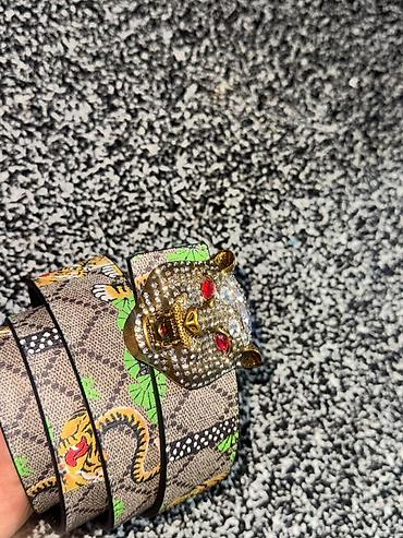Ремни и пояса: Ремень, Gucci, Материал: Искусственная кожа, Унисекс, Б/у — 1
