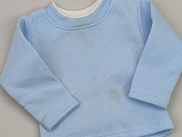 błękitna bluzka: Bluzka, 0-3 m, stan - Zadowalający