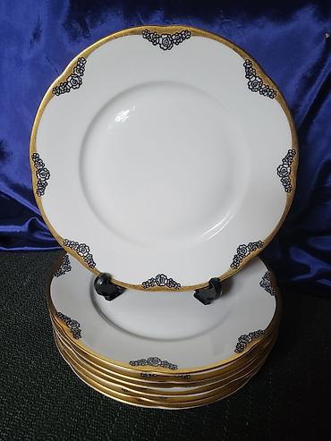 Ostali antikviteti: Tanjiri 1902g +,Kgl.Priv.Tettau.Nemacka. Nemacki deseetni tanjiri — 7