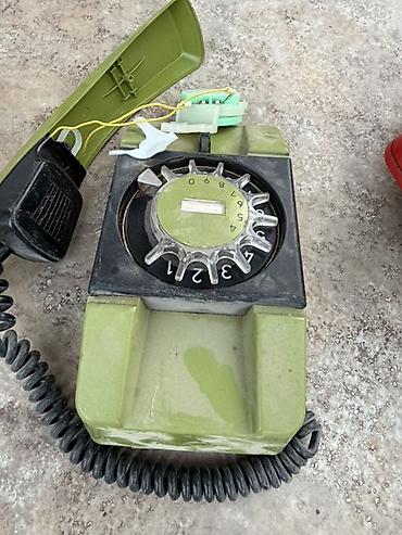 simli telefonlar: Məhsul: Retro fırlanma diski ilə masa telefonları, dekor kimi istifade — 2