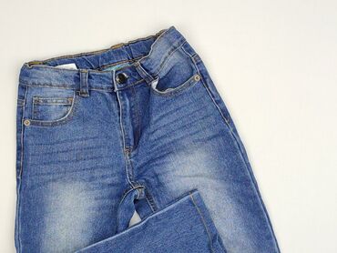 srebrne sandały do tańca: Jeans, Little kids, 7 years, 116/122, condition - Perfect