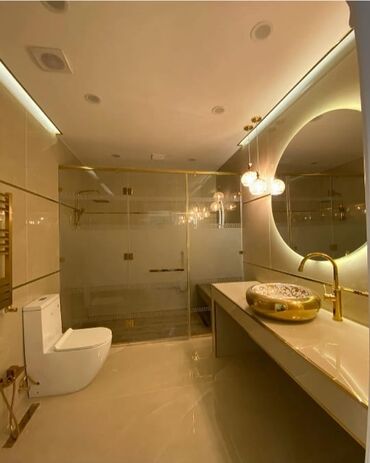 Duş kabinaları, arakəsmələr: Yeni Üstü açıq kabina, Düzbucaqlı, Ödənişli çatdırılma — 10