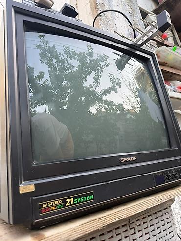 jvc televizor: Sharp kineskop televizor + rəqəmsal tuner və antena seti - — 3