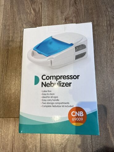 İnqalyatorlar, nebulizerlər: Kompressorlu Nebulizer – lateksiz, təmizlənməsi asan, bütün yaşlar