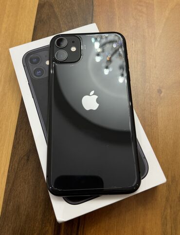 ucuz apple telefon: IPhone 11, 64 ГБ, Черный, Face ID, Беспроводная зарядка, С документами