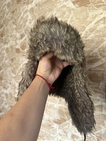 dağ geyimleri: Məhsul: Kürklü qulaqçıqlı papaq (trapper/uşanka stili) - Material — 1