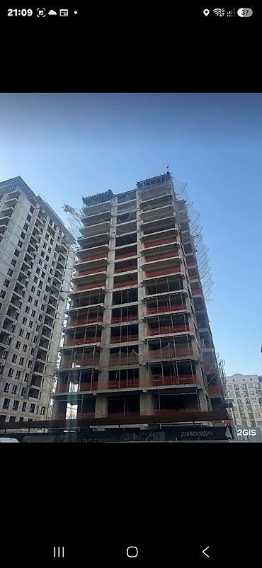 15: 2 комнаты, 52 м², Асанбай мкр Элитка, 10 этаж, ПСО (под самоотделку) — 2