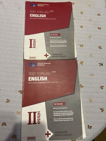 ikinci hisse ingilis dili: İngilis dili 1ci, 2ci hissə toplu. İkisi bir yerdə 6azn. Tək tək 3azn