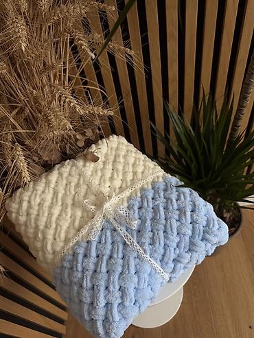 Əl işi toxunma pledlər - Material: Hipoaler­gen, toxunuşa çox yumşaq