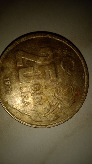 монета ленина 1870 цена: Продам 25,000 турецких лир, 1998 года, В среднем сохране По поводу