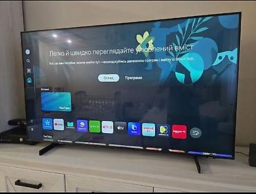 tv smart aparatı: Samsung Smart TV – böyük demək olar təzədi ekranlı, nazik çərçivəli — 1