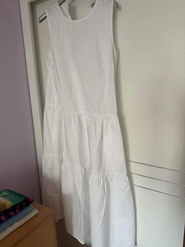 haljina za plažu: 2XL (EU 44), color - White, Other style, Without sleeves
