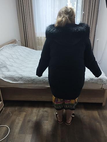 зимний пуховик: Женский зимний пуховик, черный - Длина: до середины бедра - — 3