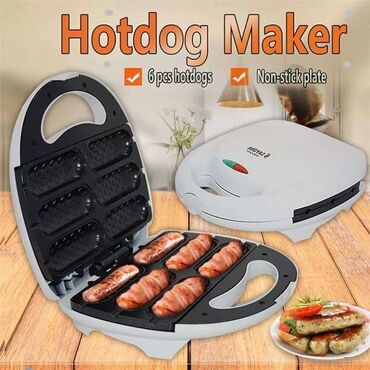 giros aparat: Aparat za Hot Dog Snaga 900w Set za 6 hot dog Nelepljiv materijal