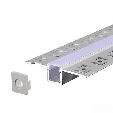 Ostali elektro materijali: ALUMINIJUMSKI PROFIL ZA LED TRAKE 2M UGRADNI RIGIPS PROFIL | — 5