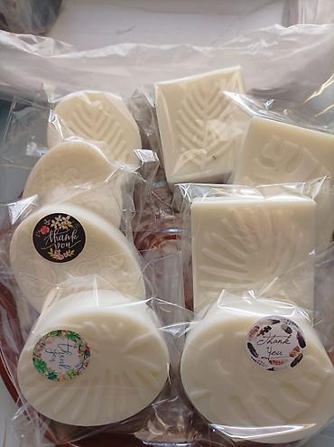 Гигиена и ароматизаторы: Натуральное ручное мыло в ассортименте:Огурцы🍀Петрушка🍀Рис с молоком — 5