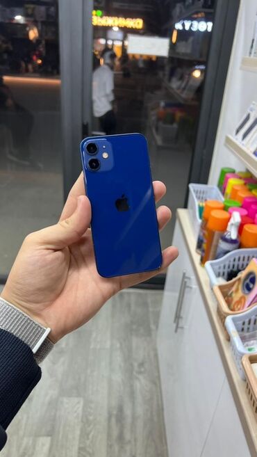 labwe ноутбук цена: IPhone 12 mini, Колдонулган, 256 ГБ, Blue Titanium, Коргоочу айнек, Каптама, 76 %