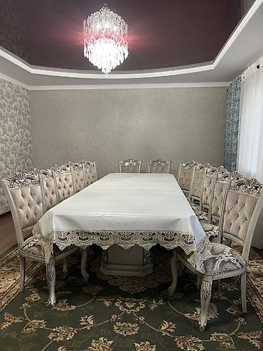 даяр гриль: Столовый гарнитур в классическом стиле в комплекте скатерть в подарок — 1