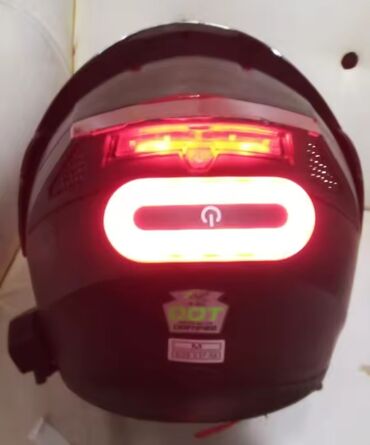 Moto dəbilqələr: Moto-velo təhlükəsizlik dəbilqə işığı Salam, Здравствуйте — 6