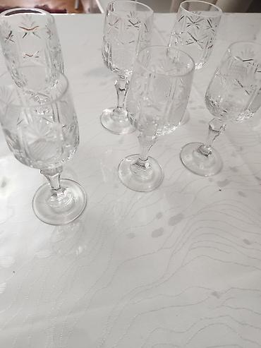 xonca desti: Rümkalar, rəng - Ağ, Şüşə, 6 ədədli dəst — 1
