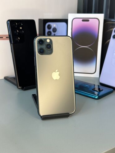 iphone 11 pro price in bishkek: IPhone 11 Pro, Колдонулган, 64 ГБ, Жашыл, Коргоочу айнек, Каптама, Бөлүп төлөө менен, 100 %