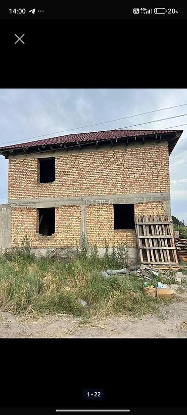 прод дом: Двухэтажный кирпичный дом (коробка) с двускатной крышей из — 1