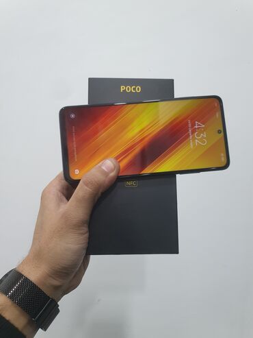 Poco: Poco X3 NFC, 128 GB, rəng - Göy, Barmaq izi, Face ID