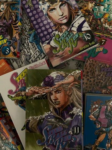 книга для девочек: Японская манга Steel Boll Run,остались 4 тома,совершенно новые,если