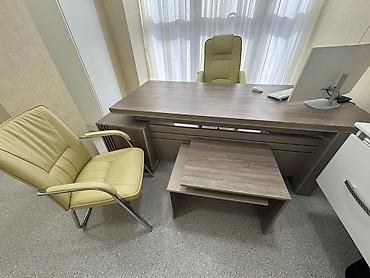stolüstü ofis dəsti: Ofis mebel dəsti – rəhbər masası və jurnal masası stol ve stullar — 2