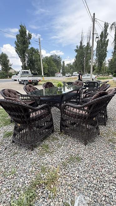 открытый бассейн: Комплект садовой мебели, Ротанг — 2