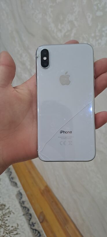 sade telefonlarin satisi: IPhone X, 64 GB, Ağ, Face ID, Simsiz şarj