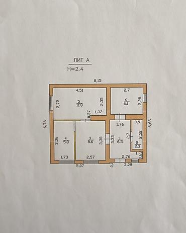 кызыл кыя дом: 2 комнаты, 50 м², 1 соток, Аламедин (ГЭС-2), Собственник — 5