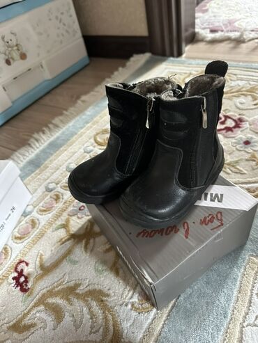 детский мир бишкек сайт: Детские зимние ботинки - Цвет: черный - Материал верха: кожа/эко‑кожа