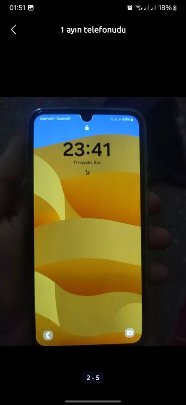 Samsung: Samsung Galaxy A15, 128 GB, rəng - Göy, Zəmanət, Düyməli, Sensor