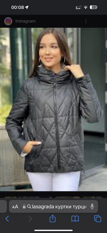 вещи италия: Куртка Lasagrada ласаграда черная подклад белый новый размер 48-50