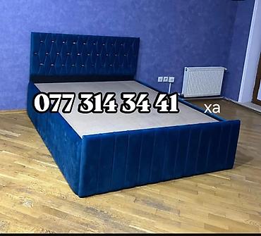 saatlar type 1: Mebel: Yumşaq başlıqlı taxta karkas çarpayı - Dizayn: Hündür və geniş — 2