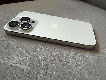 Уюлдук телефондор жана аксессуарлар: IPhone 15 Pro, Колдонулган, 256 ГБ, White Titanium, 88 % — 3