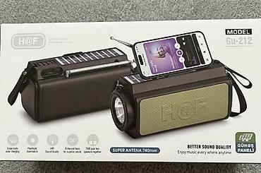 phone 1: H@F Gu-212 Günəş panelli Bluetooth dinamik və telefon tutacağı - 10W — 1