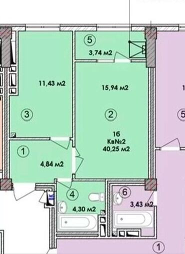 Продажа квартир: 1 комната, 40 м², Элитка, 13 этаж, ПСО (под самоотделку)