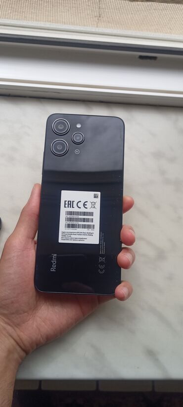 xiomi telefon: Xiaomi Redmi 12, 128 GB, rəng - Qara, 
 Zəmanət, Sensor, Barmaq izi