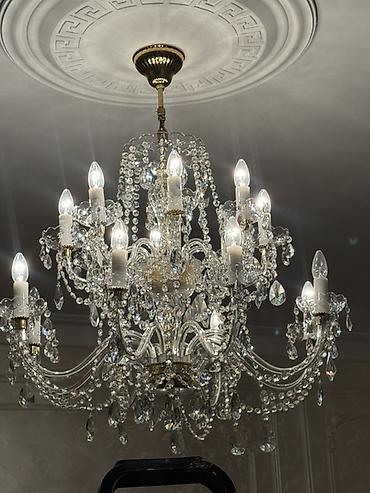 lyustur: Çılçıraq, 10 və daha çox lampa, Xrustal — 2