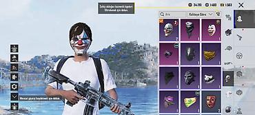 pubg mobile panda seti: PUBG Mobile, Buz M4 1sv, S2 maska, nadir başlıq, cürbəcür emojilər — 3