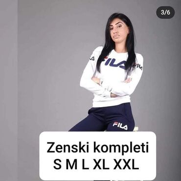 fila trenerka: Fila, S (EU 36), Sa ilustracijom, Jednobojni