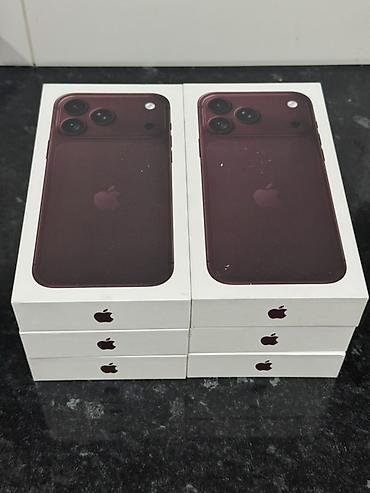 IPhone 18 Pro Max, Новый, 512 ГБ, Бордовый, Кабель, Коробка, 100 %