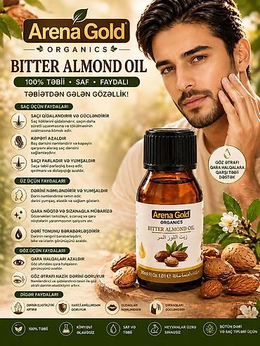 si duxusu: Arena Gold Organics təbii yağlar seriyası – saç və dəriyə kompleks — 1