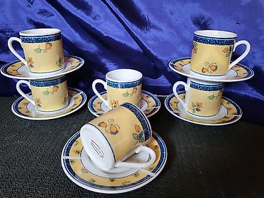 Kuhinjski setovi: Soljice nove porcelanske za kafu Vertex iz 90ih.godina. Soljice — 2